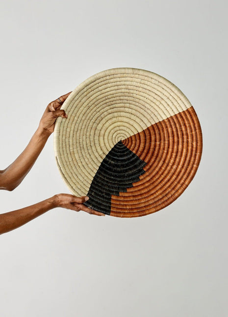 Mongu Tri-Color Hand-Woven Decorative Bowl