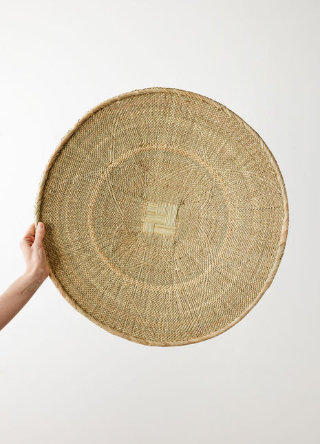 Binga Blonde Natural Woven Wall Basket