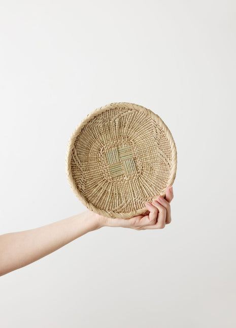 Binga Blonde Natural Woven Wall Basket