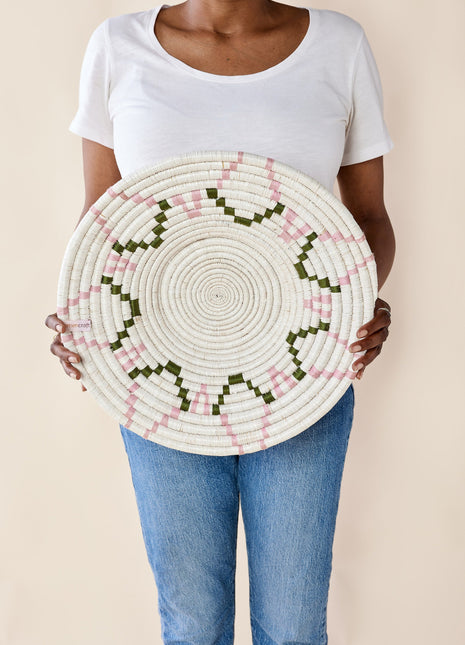 Mosaic Sunburst Wall Basket