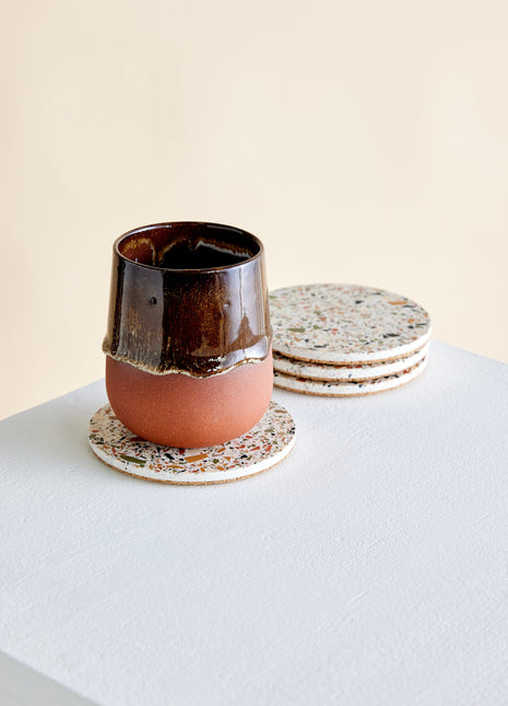 Neutral Terrazzo Coasters - Set of 4