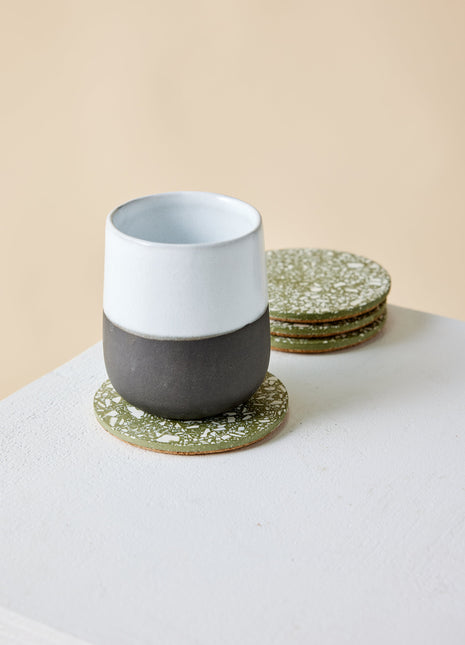 Olive Terrazzo Coasters - Set of 4