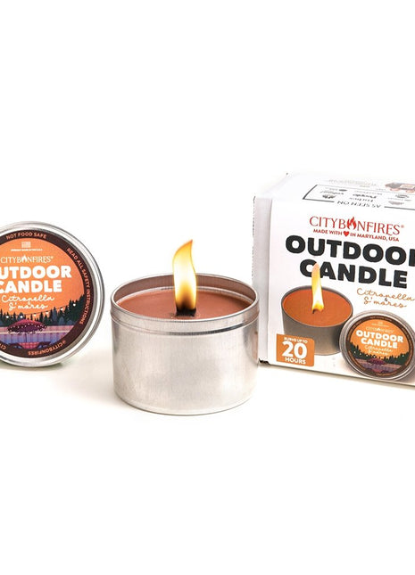 The Outdoor Citronella Candle - S'mores Scent