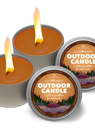 The Outdoor Citronella Candle - S'mores Scent